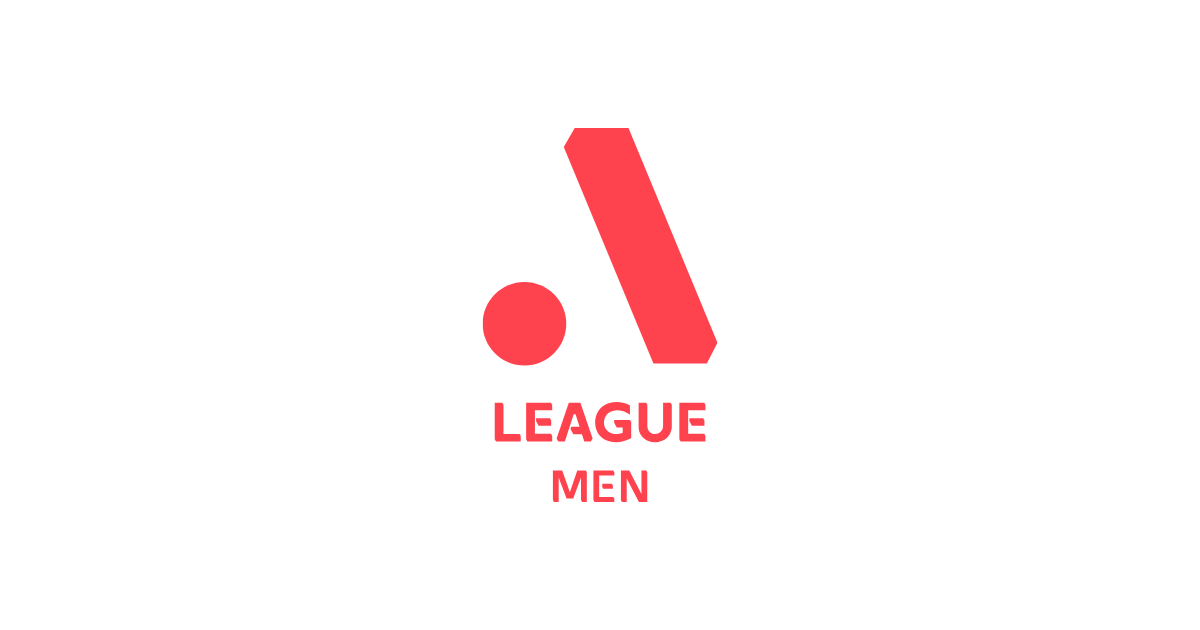 The modern A-League men logo on a white background