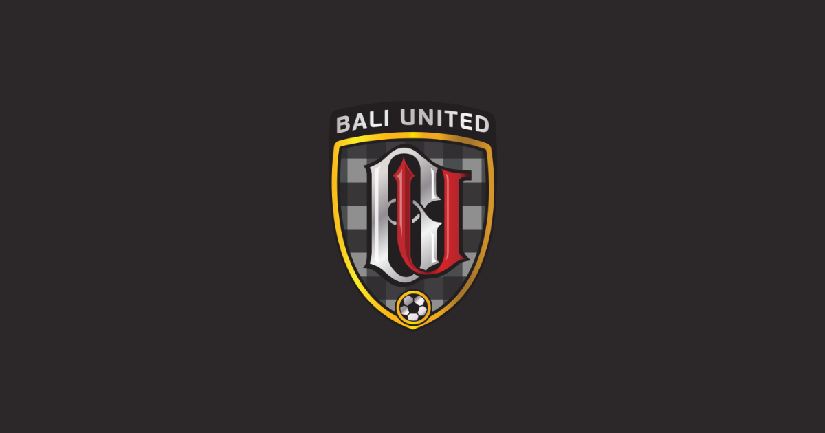 The modern Bali United logo on a black background