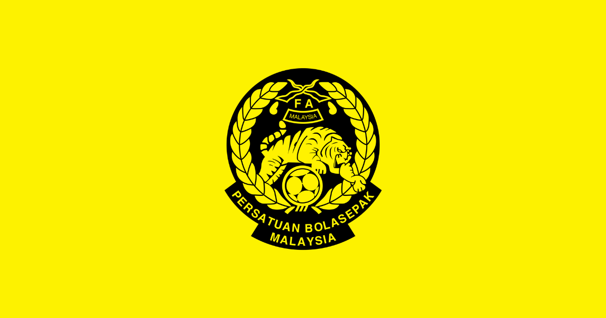 The modern Malaysia FA logo on a yellow background