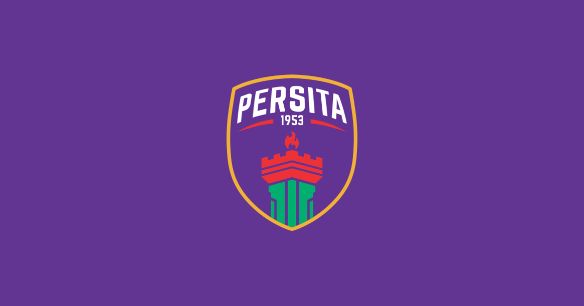 Persita Tangerang logo on a purple backdrop